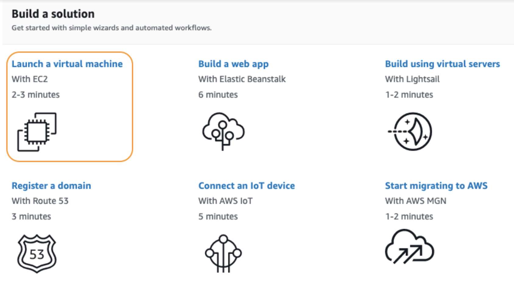 AWS console